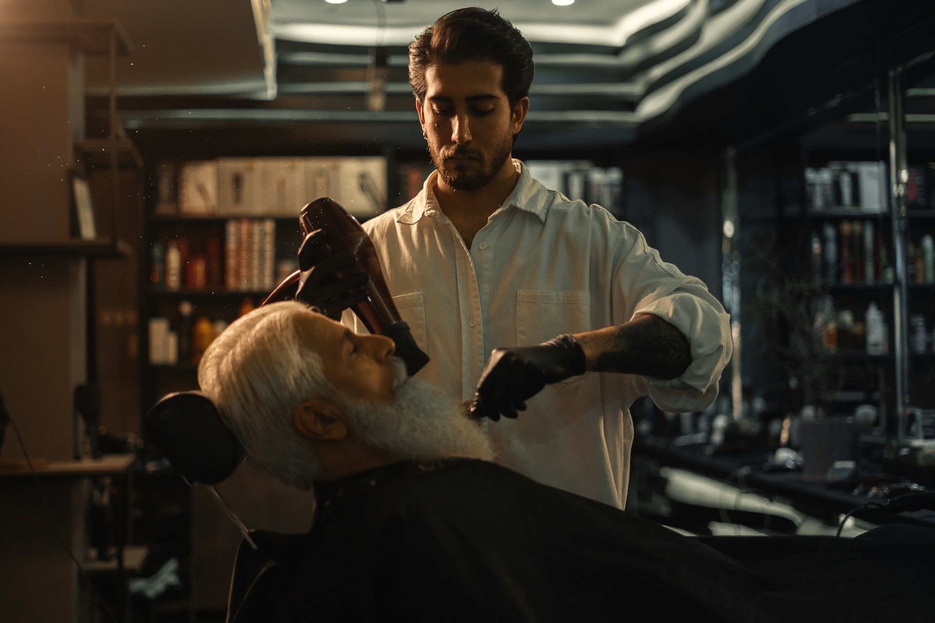 Hot towel shave