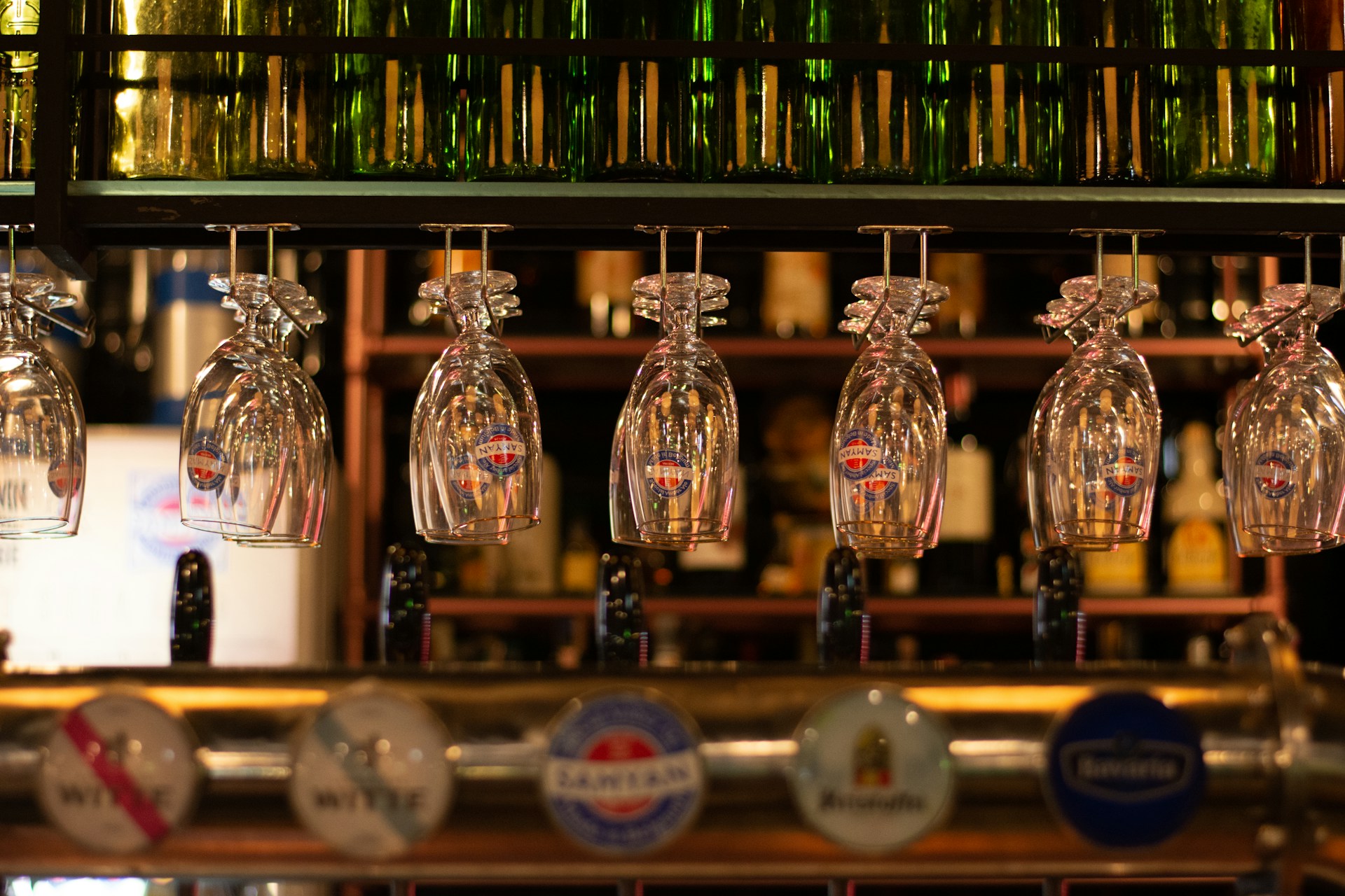 Pints on the bar