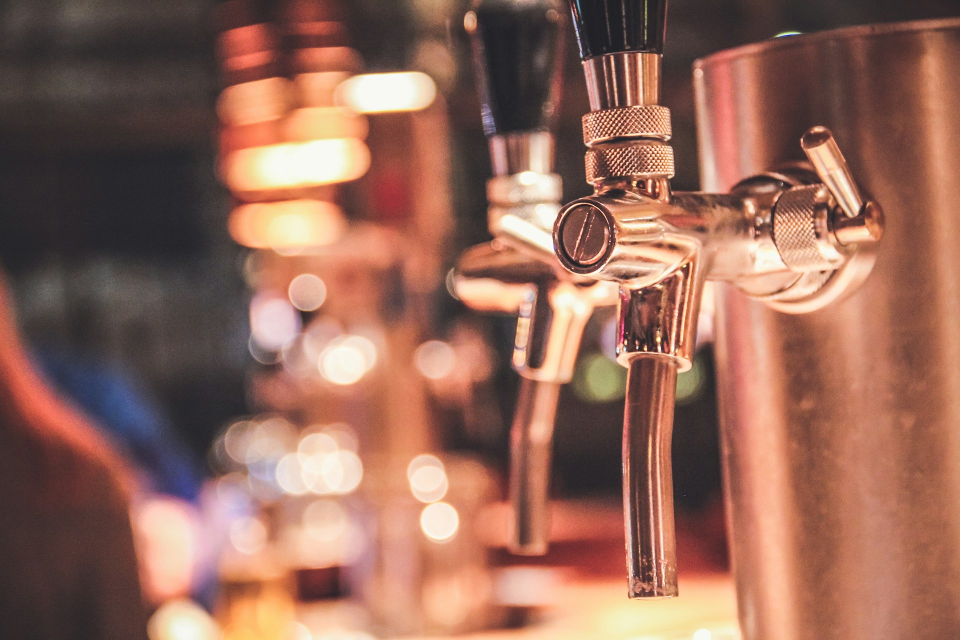 Craft beers on tap